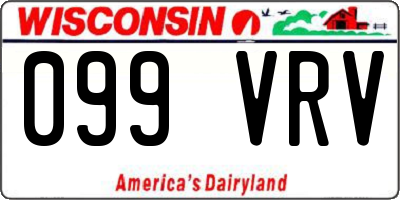 WI license plate 099VRV