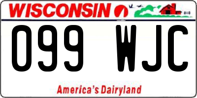 WI license plate 099WJC