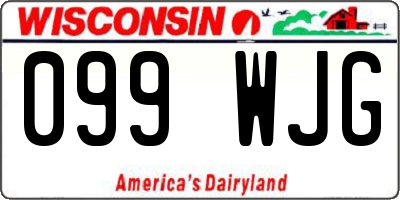 WI license plate 099WJG