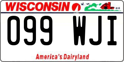 WI license plate 099WJI