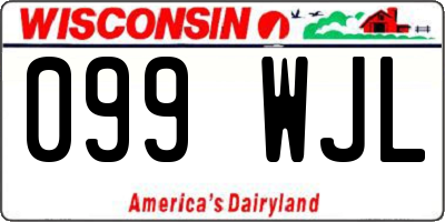 WI license plate 099WJL