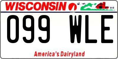 WI license plate 099WLE
