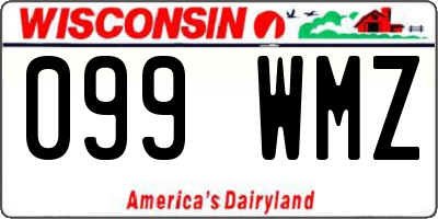 WI license plate 099WMZ