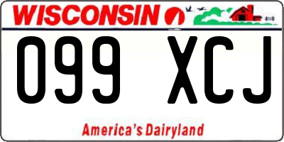 WI license plate 099XCJ