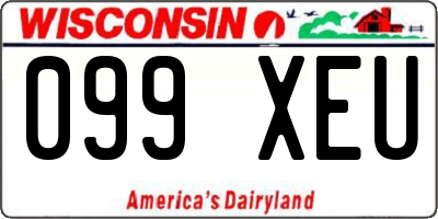 WI license plate 099XEU