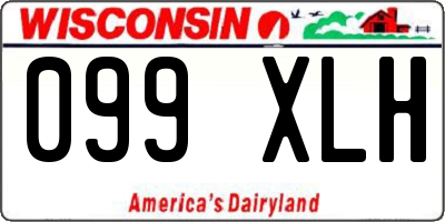 WI license plate 099XLH