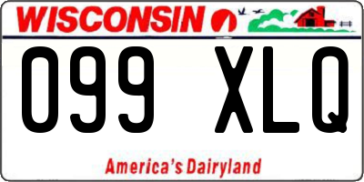 WI license plate 099XLQ