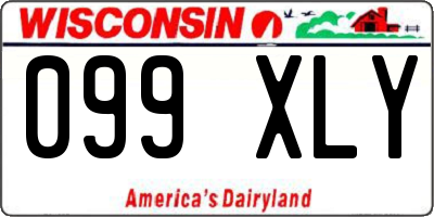 WI license plate 099XLY