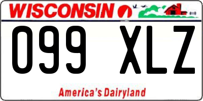 WI license plate 099XLZ