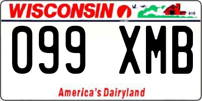 WI license plate 099XMB