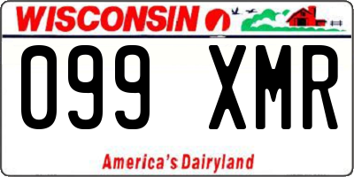 WI license plate 099XMR
