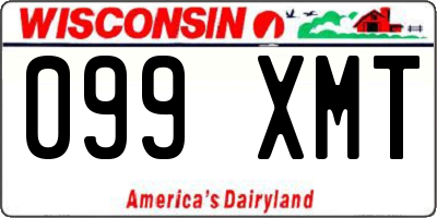 WI license plate 099XMT