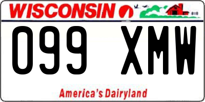 WI license plate 099XMW