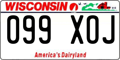 WI license plate 099XOJ