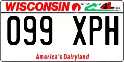 WI license plate 099XPH