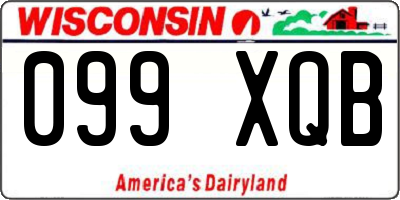 WI license plate 099XQB