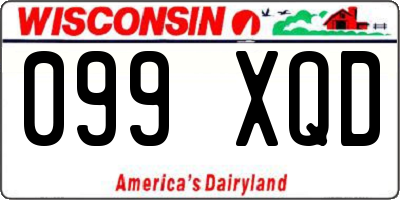 WI license plate 099XQD