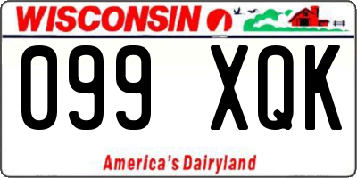 WI license plate 099XQK