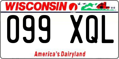 WI license plate 099XQL