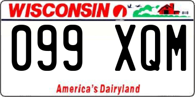WI license plate 099XQM
