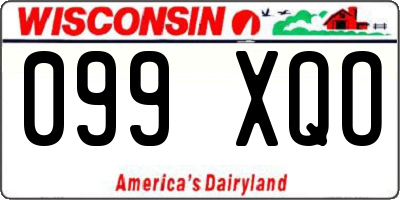 WI license plate 099XQO