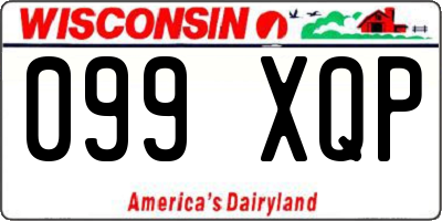 WI license plate 099XQP