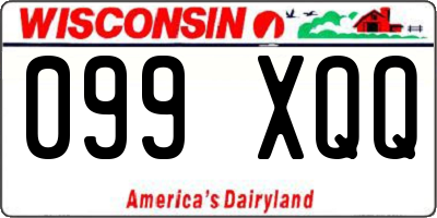 WI license plate 099XQQ