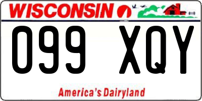 WI license plate 099XQY