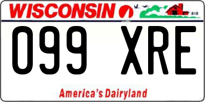 WI license plate 099XRE