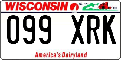 WI license plate 099XRK