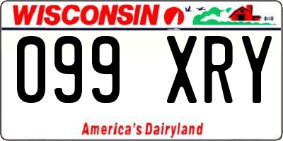 WI license plate 099XRY