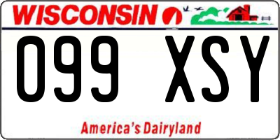 WI license plate 099XSY