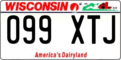 WI license plate 099XTJ