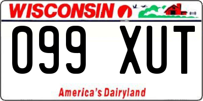 WI license plate 099XUT