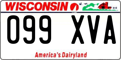 WI license plate 099XVA
