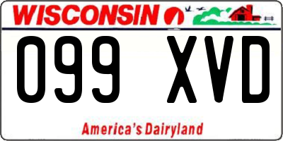 WI license plate 099XVD