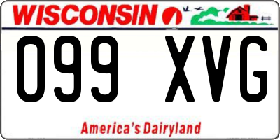 WI license plate 099XVG