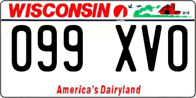 WI license plate 099XVO