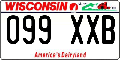 WI license plate 099XXB