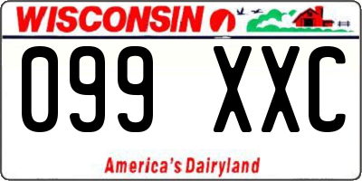 WI license plate 099XXC