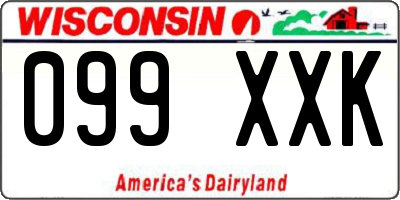WI license plate 099XXK