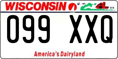 WI license plate 099XXQ