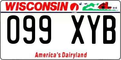 WI license plate 099XYB