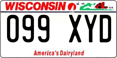 WI license plate 099XYD