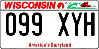 WI license plate 099XYH