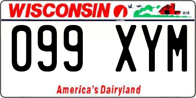 WI license plate 099XYM