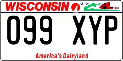 WI license plate 099XYP