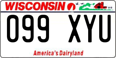 WI license plate 099XYU