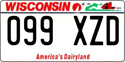 WI license plate 099XZD