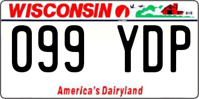 WI license plate 099YDP